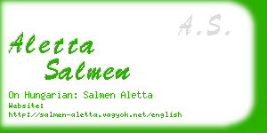 aletta salmen business card